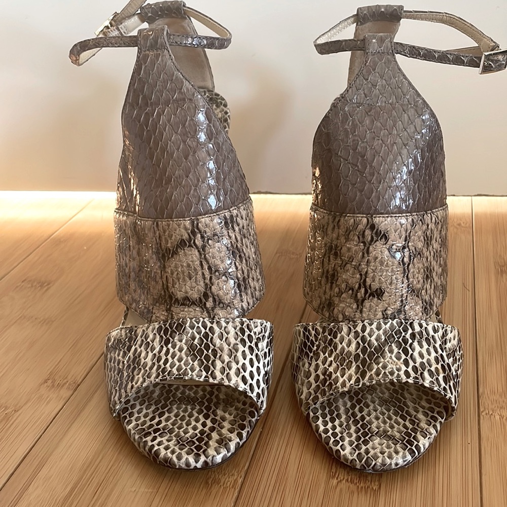 Jimmy Choo Animal Print Heel Sandals 38